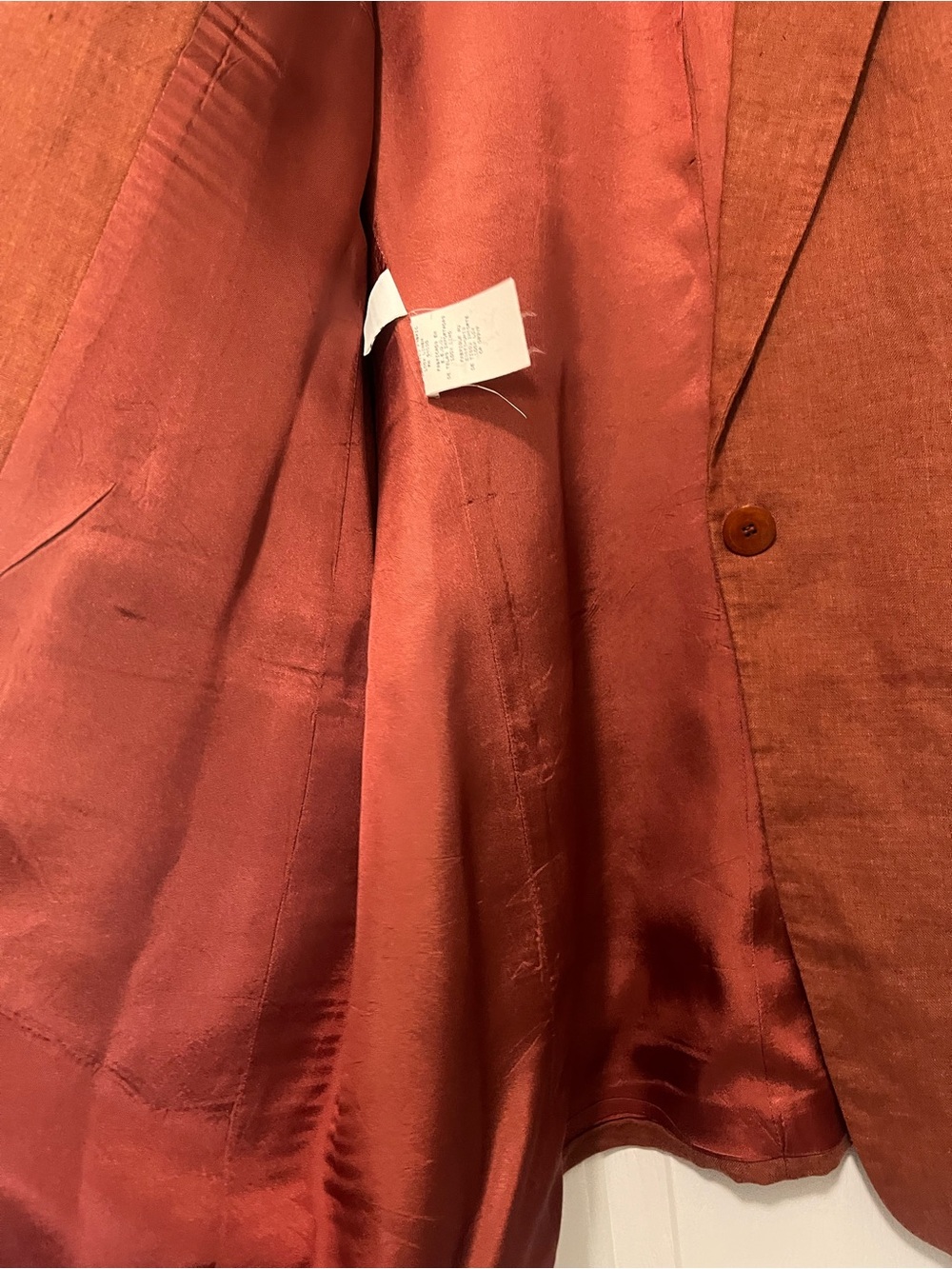 Vintage linen blazer - Picture 6 of 8